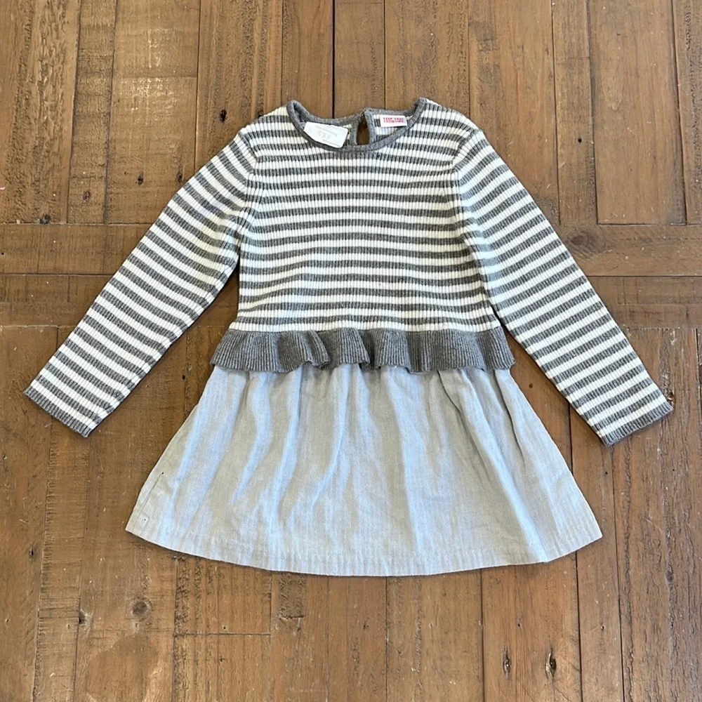 Zara gray striped dress - Picture 1 of 6